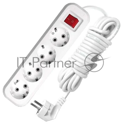 Удлинитель 4х5 м с заземл. 16А IP20 S-304 с выкл. ПВС 3х1 UNIVersal 9631991
