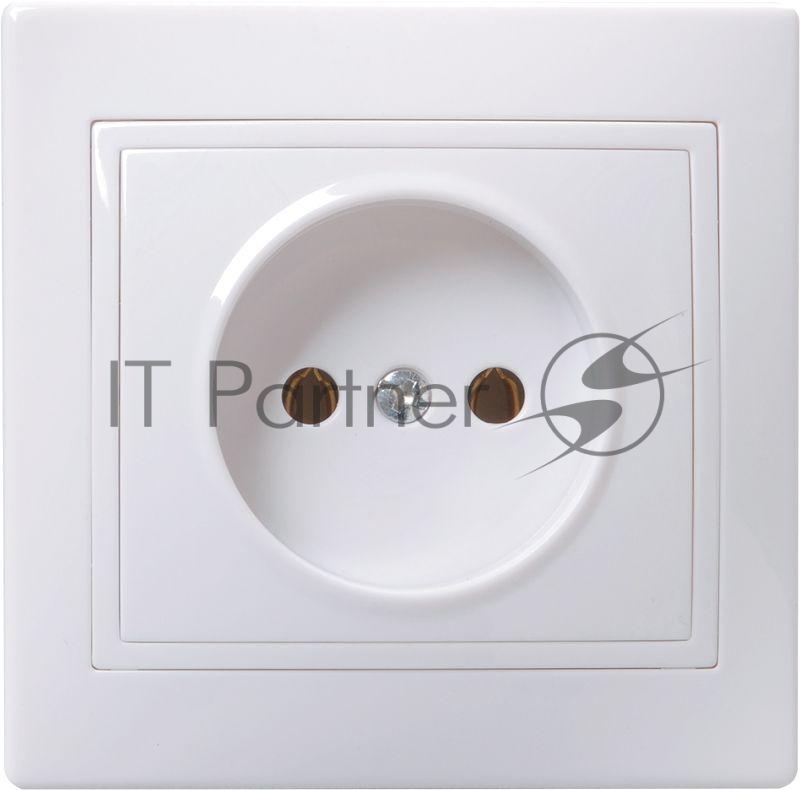 Розетка 1-м СП Кварта 10А IP20 без заземл. бел. IEK ERK13-K01-10-DM