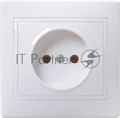 Розетка 1-м СП Кварта 10А IP20 без заземл. бел. IEK ERK13-K01-10-DM