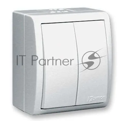 Выключатель 2-кл. ОП Simon15 10А IP54 белый Simon 1594398-030