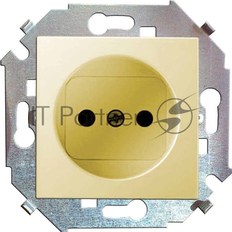 Механизм розетки 1-м СП Simon15 16А IP20 без заземл. сл. кость Simon 1591431-031