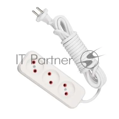Удлинитель 3х3 м без заземл. 10А IP20 Lezard 720-0303-303