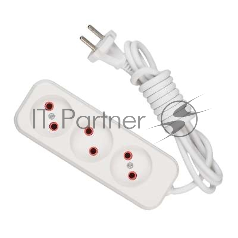 Удлинитель 3х2 м без заземл. 10А IP20 Lezard 720-0302-303
