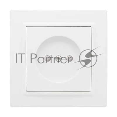 Розетка 1-м СП Минск 10А защ. шторки без заземл. бел Basic EKF ERR10-022-100