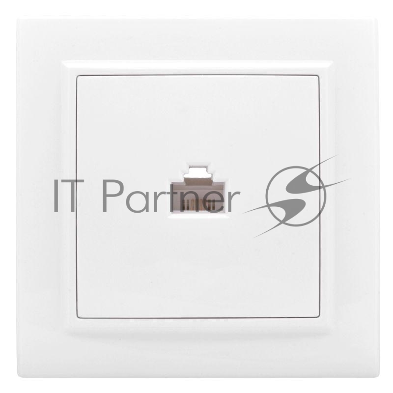 Розетка компьютерная 1-м СП Минск RJ45 бел. Basic EKF ERK01-035-10