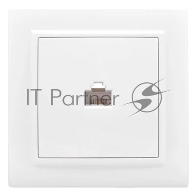 Розетка компьютерная 1-м СП Минск RJ45 бел. Basic EKF ERK01-035-10