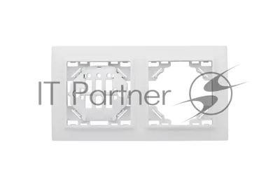 Рамка 2-м Минск горизонтальная белый Basic EKF ERM-G-302-10
