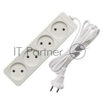 Удлинитель 4х5 м без заземл. 6А IP20 ШВВП 1.3 кВт Союз 481S-0405