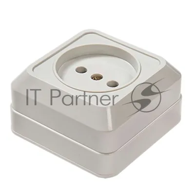 Розетка 1-м BOLLETO накл. 7022 белый ASD/IN HOME 4680005959785