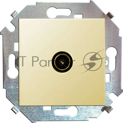Механизм розетки TV СП Simon15 одиночная сл. кость Simon 1591475-031
