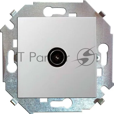 Механизм розетки TV СП Simon15 одиночная белый Simon 1591475-030