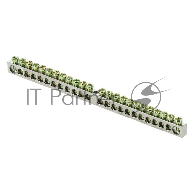 Шина PEN "ноль-земля" 6х9 24 отв. никель крепеж по центру PROxima EKF sn1-63-24