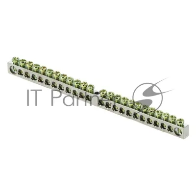 Шина PEN "ноль-земля" 6х9 24 отв. никель крепеж по центру PROxima EKF sn1-63-24