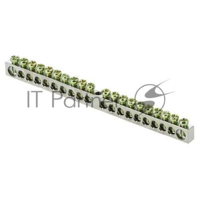 Шина PEN "ноль-земля" 6х9 20 отв. никель крепеж по центру PROxima EKF sn1-63-20
