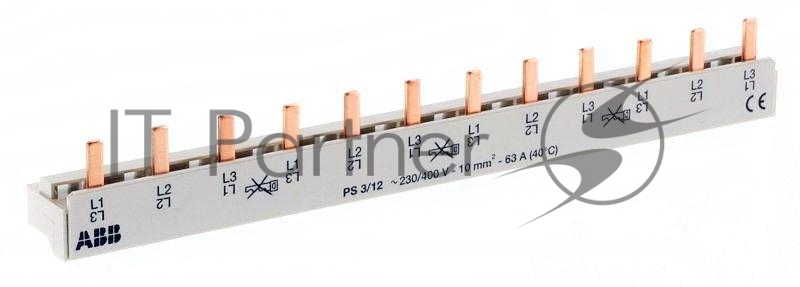 Разводка шинная 3ф PS3/12(PIN) 63A ABB 2CDL230001R1012