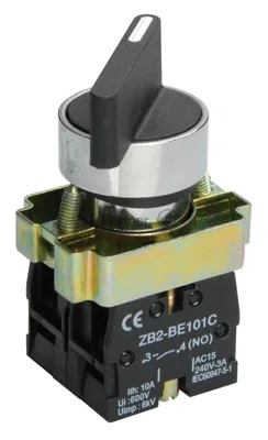 Переключатель LAY5-BJ33 на 3 полож. черный I-O-II дл. ручка IEK BSW70-BJ-3-K02