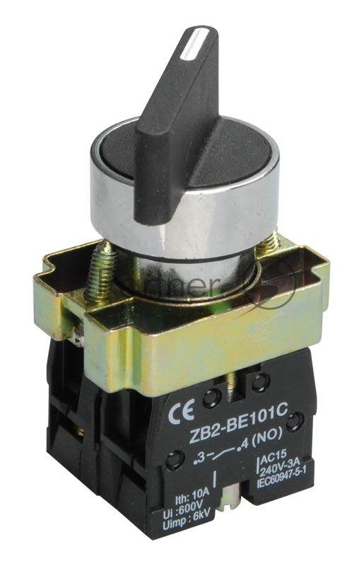 Переключатель LAY5-BJ25 на 2 полож. черный I-O дл. ручка IEK BSW70-BJ-2-K02