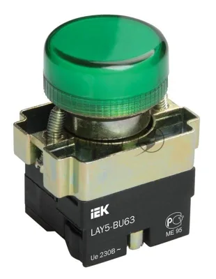 Арматура светосигнальная LAY5-BU63 d22мм зел. IEK BLS50-BU-K06