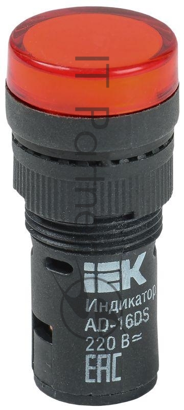 Арматура светосигнальная AD-16DS 230В красн. IEK BLS10-ADDS-230-K04-16