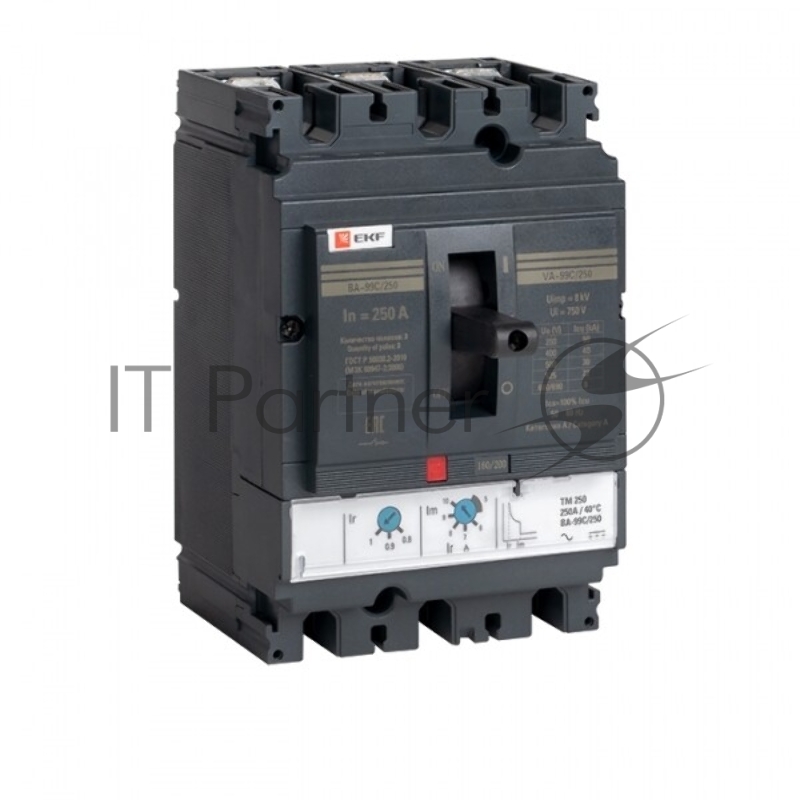 Выключатель автоматический 3п ВА-99C 250/250А 45кА EKF mccb99C-250-250