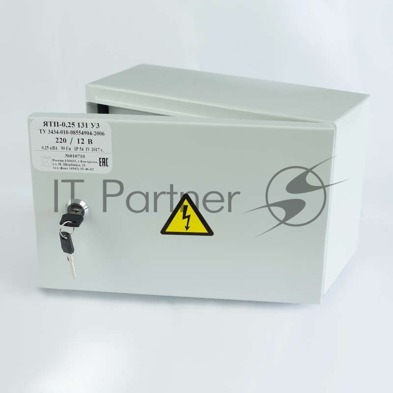 Ящик с понижающим трансформатором ЯТП 0.25 220/12В (3 авт. выкл.) IP54 Кострома ОС0000016339