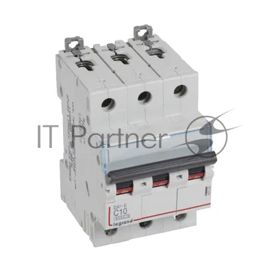 Выключатель автоматический модульный 3п C 10А 6кА DX3-E Leg 407289