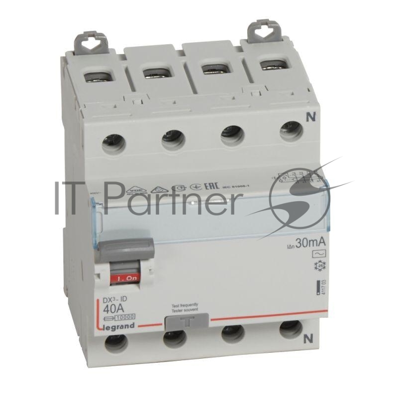 Выключатель диф. тока 4п 40А 30мА тип AC DX3 Leg 411703