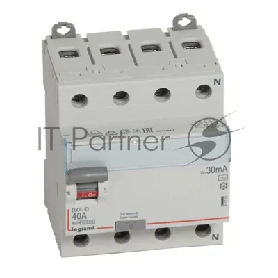 Выключатель диф. тока 4п 40А 30мА тип AC DX3 Leg 411703