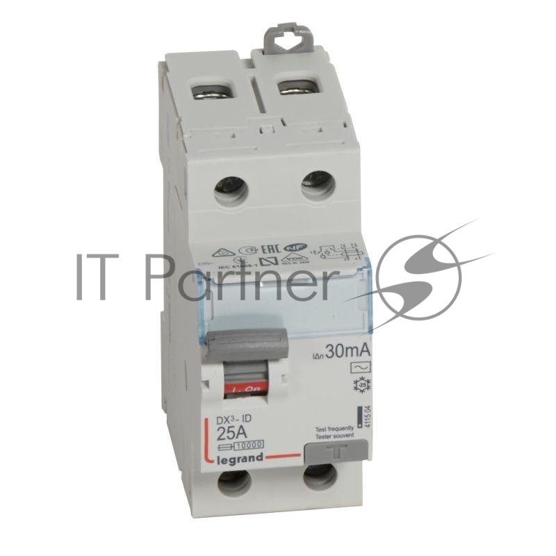 Выключатель дифференциального тока (УЗО) 2п 25А 30мА тип AC DX3 Leg 411504