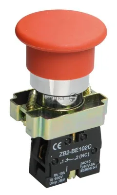 Кнопка LAY5-BC42 "Грибок" красн. 1p IEK BBG71-BC-K04