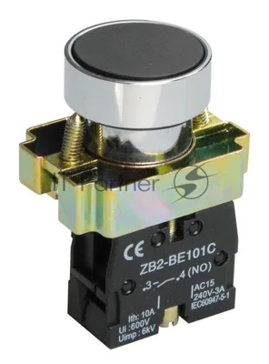 Кнопка LAY5-BA21 без подсветки черный 1з IEK BBT60-BA-K02