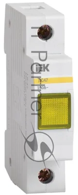 Лампа сигнальная ЛС-47 жел. IEK MLS10-230-K05