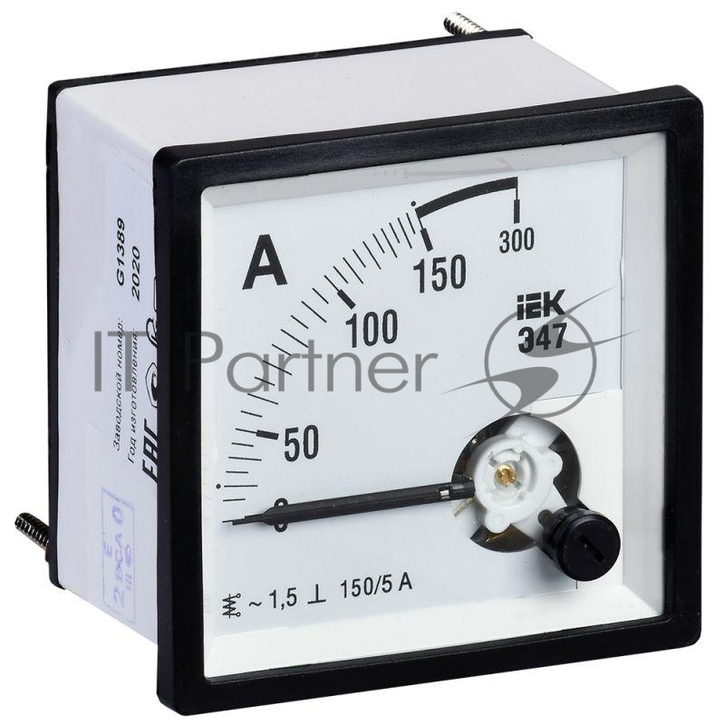 Амперметр Э47 72х72мм 150/5А кл. точн. 1.5 IEK IPA10-6-0150-E