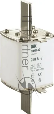 Вставка плавкая ППНИ-37 250А габарит 2 IEK DPP40-250