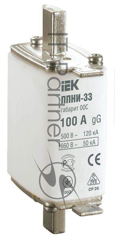 Вставка плавкая ППНИ-33 100А габарит 00С IEK DPP11-100