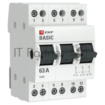 Переключатель трехпозиционный 3п 63А Basic EKF tps-3-63