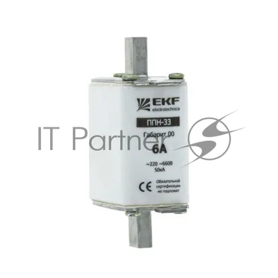 Вставка плавкая ППН-33 100А габарит 00 EKF fus-33/160/100
