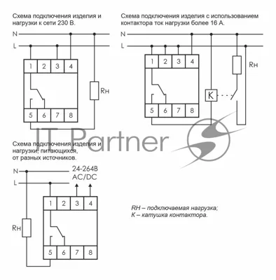 Реле времени PCZ-521 (1канал-125пар вкл./выкл. сут./нед. циклы 24-264В AC/DC 16А 1перекл. IP20 монтаж на DIN-рейке) F&F EA02.002.001