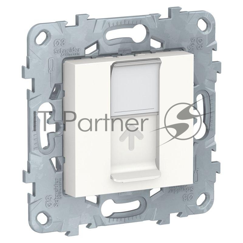 Механизм розетки компьютерная UNICA NEW RJ45 одиноч. кат.5е UTP бел. SchE NU541118