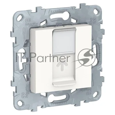 Механизм розетки компьютерная UNICA NEW RJ45 одиноч. кат.5е UTP бел. SchE NU541118