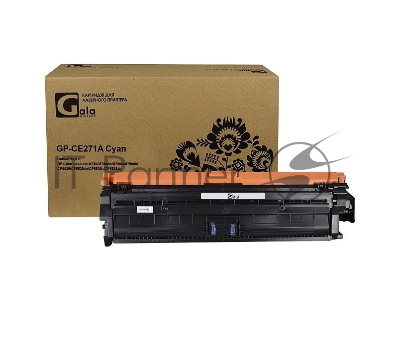 Картридж лазерный GalaPrint GP-CE271A голубой (15000 стр) для HP Color LaserJet M750/CP5525