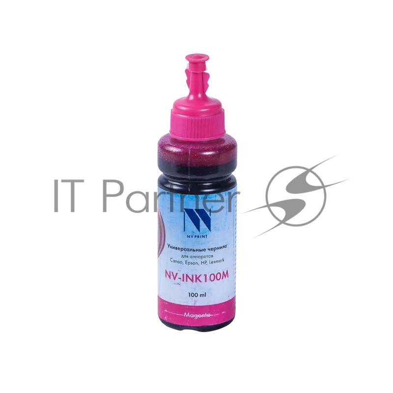 Чернила совместимые NVPrint NV-INK100U Magenta универсальные на водной основе для аппартов Сanon/Epson/НР/Lexmark (100 ml) (Китай)