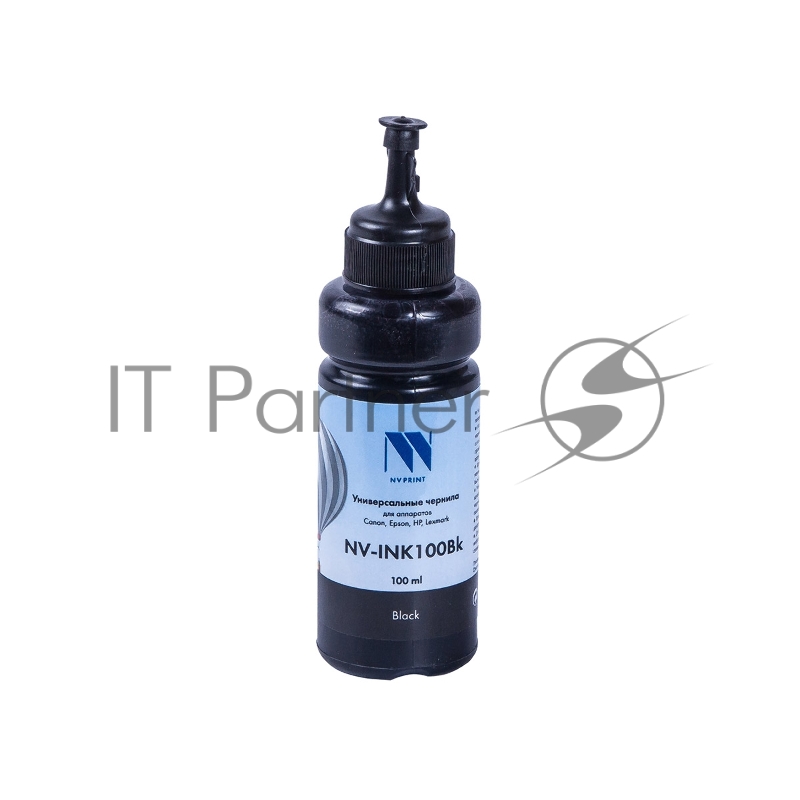 Чернила совместимые NVPrint NV-INK100U черный универсальные на водной основе для аппартов Сanon/Epson/НР/Lexmark (100 ml) (Китай)