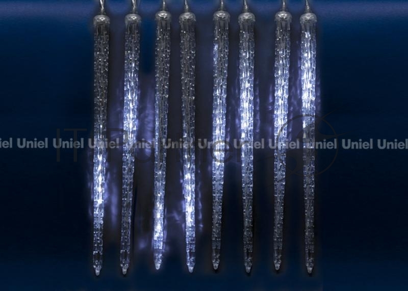 Гирлянда занавес светодиод. ULD-E3005-300/DTK WHITE IP44 ICICLE «Сосульки» UNIEL 11124