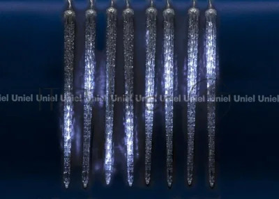 Гирлянда занавес светодиод. ULD-E3005-300/DTK WHITE IP44 ICICLE «Сосульки» UNIEL 11124