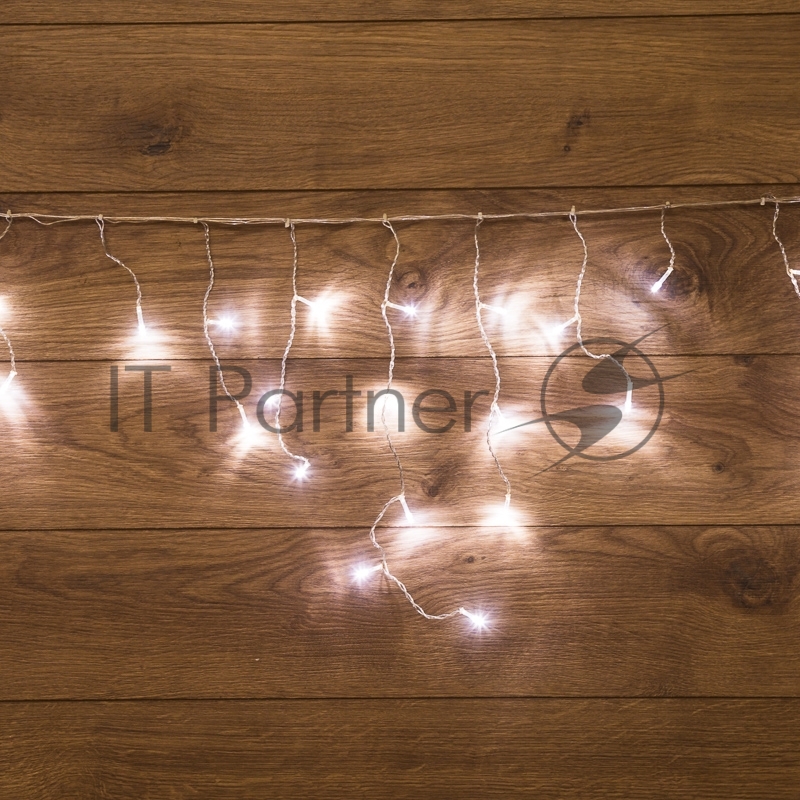 Гирлянда Neon-night Айсикл "ПЛЕЙ ЛАЙТ" 1.8х0.5м 48LED бел. прозр. провод 3Вт 230В IP20