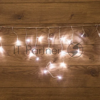 Гирлянда Neon-night Айсикл "ПЛЕЙ ЛАЙТ" 1.8х0.5м 48LED бел. прозр. провод 3Вт 230В IP20