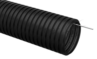 Труба гофрированная ПНД d2 0мм с зондом черный (уп. 25 м) IEK CTG20-20-K02-025-1