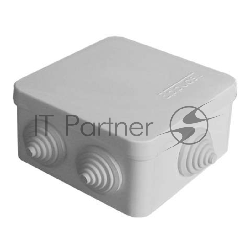 Коробка распределительная ОП 84х84х45 7 выходов 3 гермоввода IP54 крышка защелкивающаяся сер. Epplast 120072