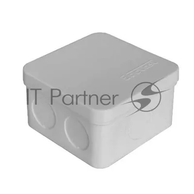 Коробка распределительная ОП 75х75х45 7 выходов без гермовводов IP54 крышка защелкивающаяся сер. Epplast 225332